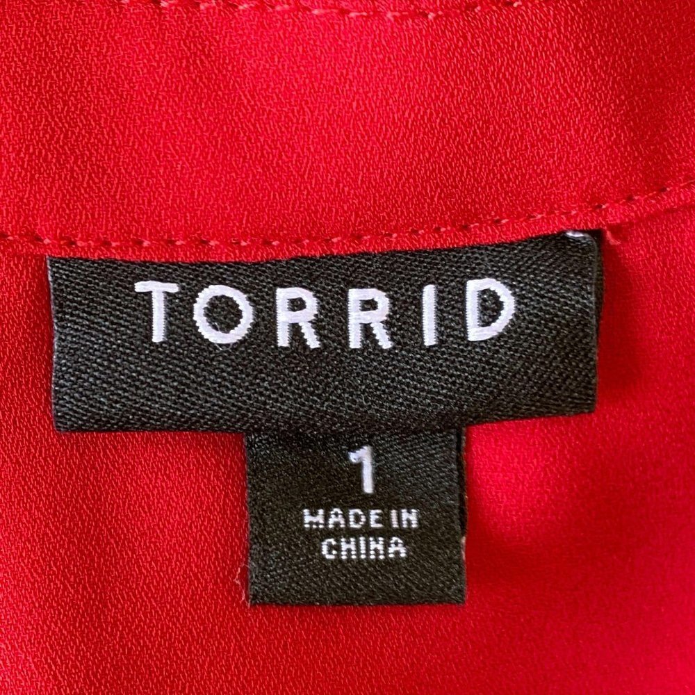 Torrid Button Up Sheer Top - image 2